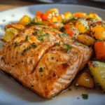 Baked Salmon with Veggies