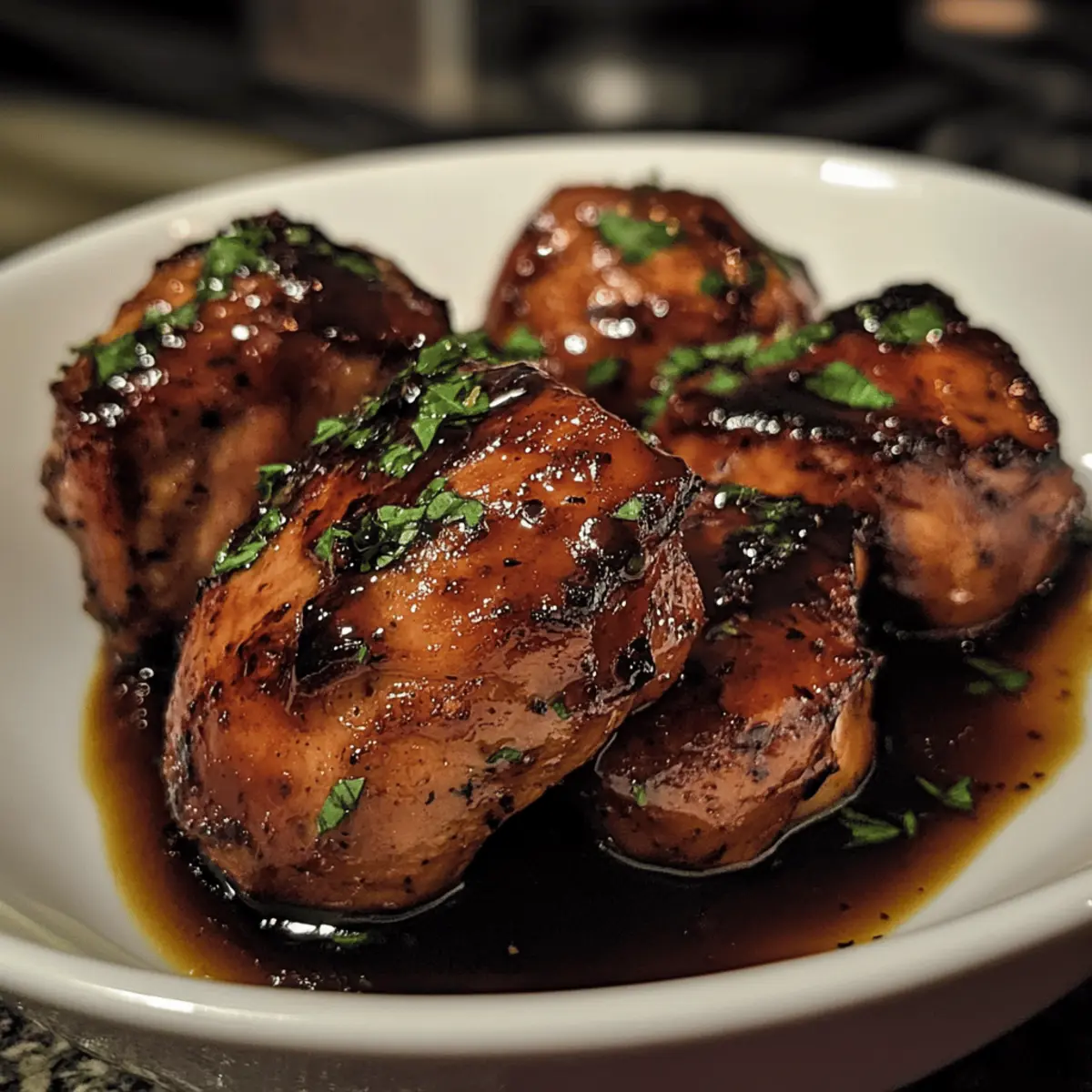 Balsamic Glazed Chicken Thighs