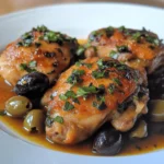Braised Chicken Thighs with Olives (Mediterranean)