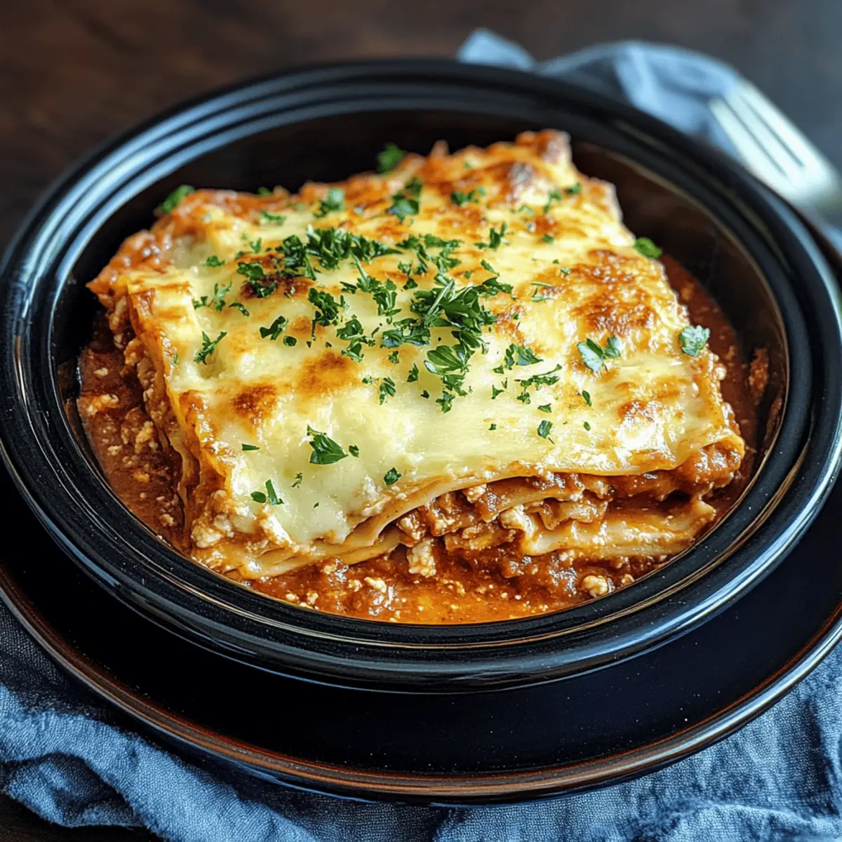 Easy slow-cooker lasagne recipe