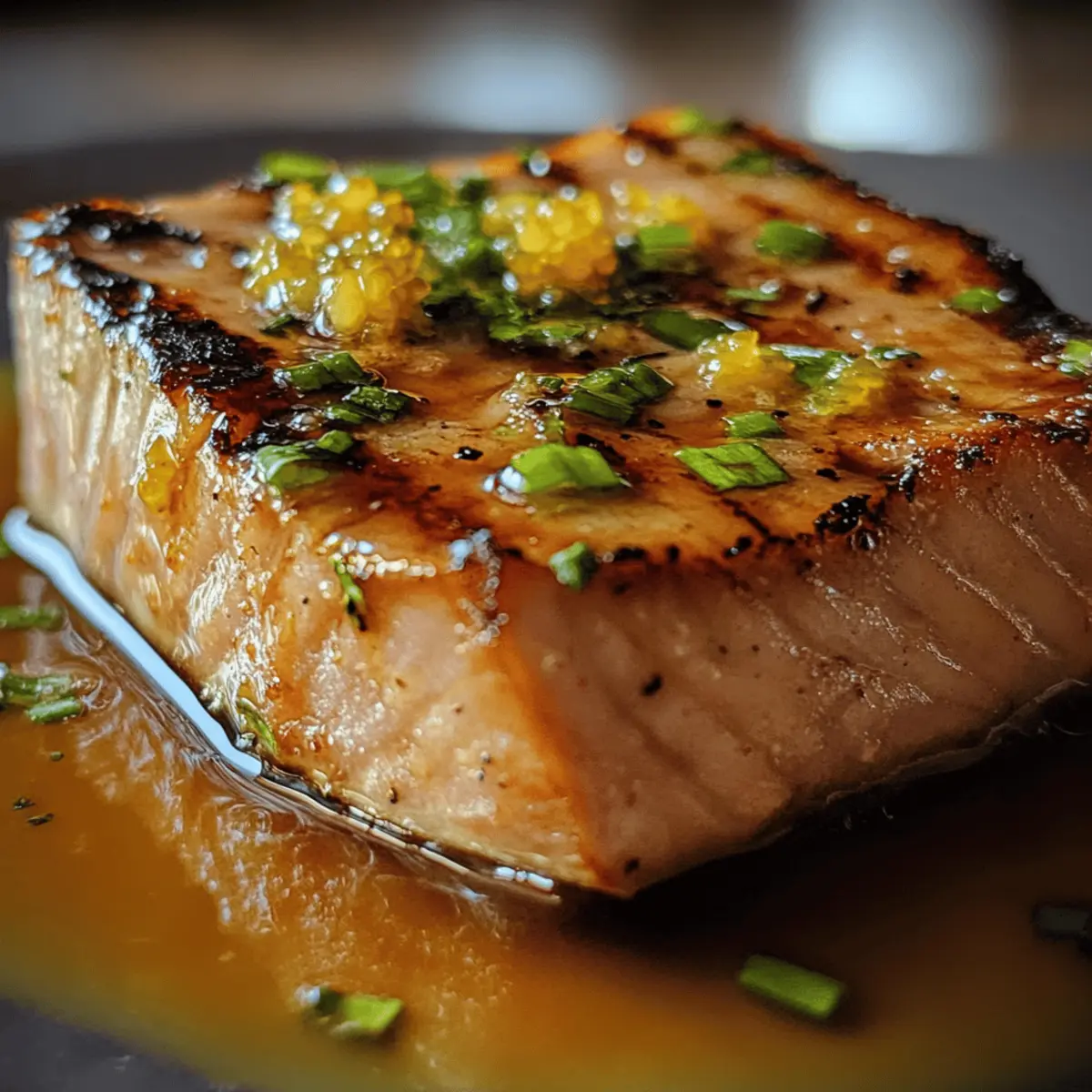 Pan-Seared Tuna Steak with Calamansi-Soy Glaze