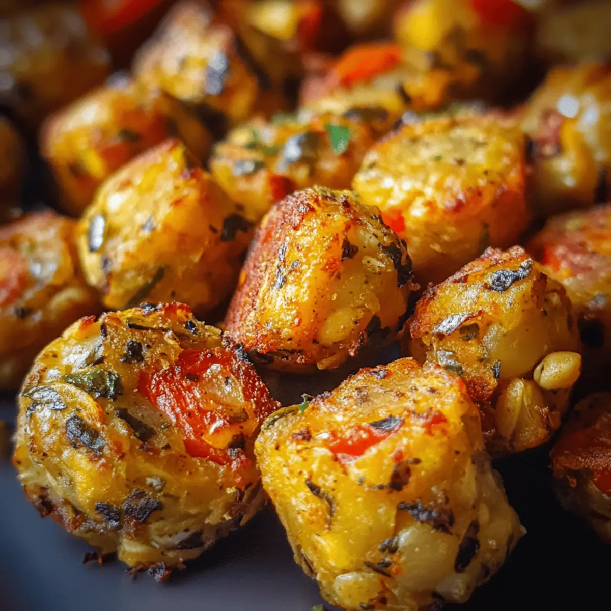 Roasted Chickpea & Veggie Bites
