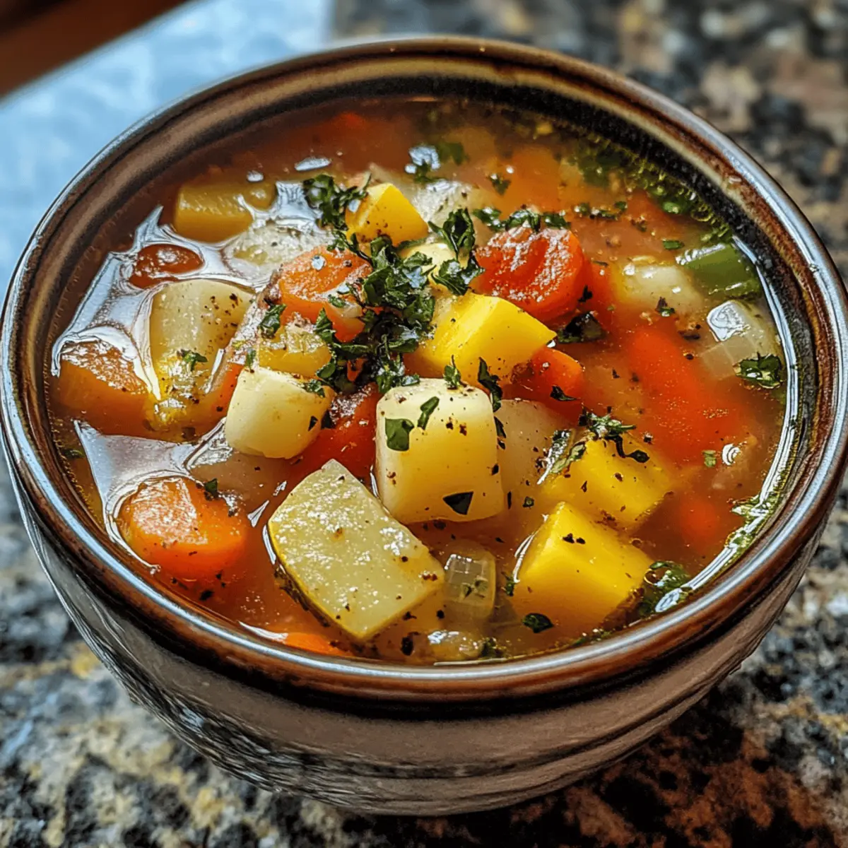 Simple Homemade Vegetable Soup