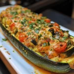 Vegetarian Stuffed Zucchini