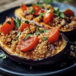 Stuffed Eggplant with Quinoa
