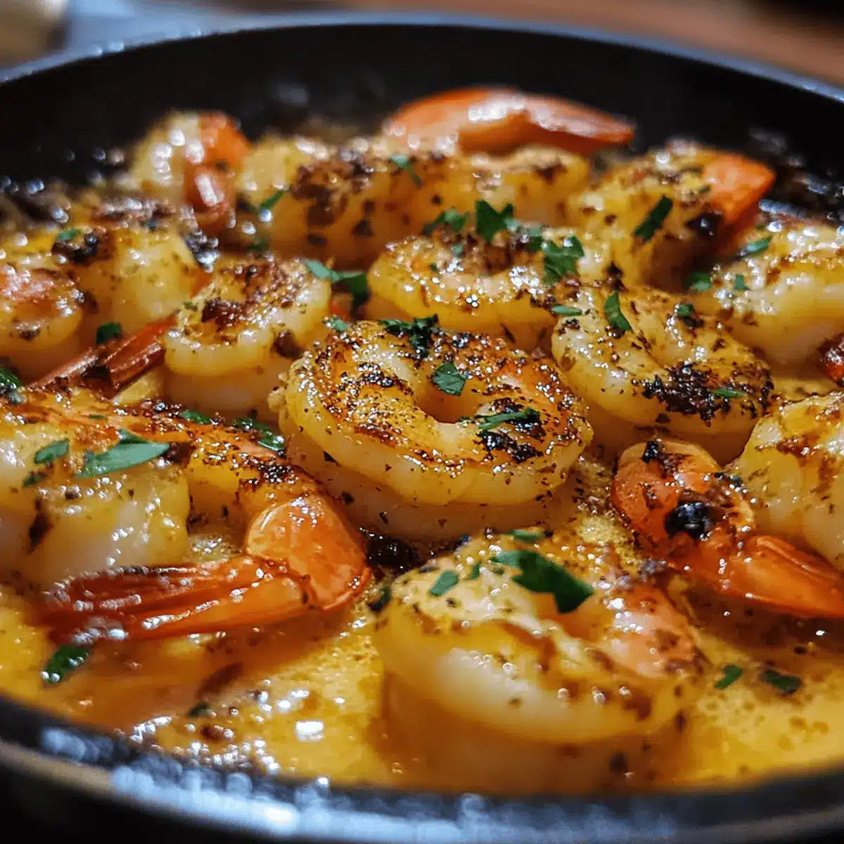Garlic Butter Shrimp Skillet
