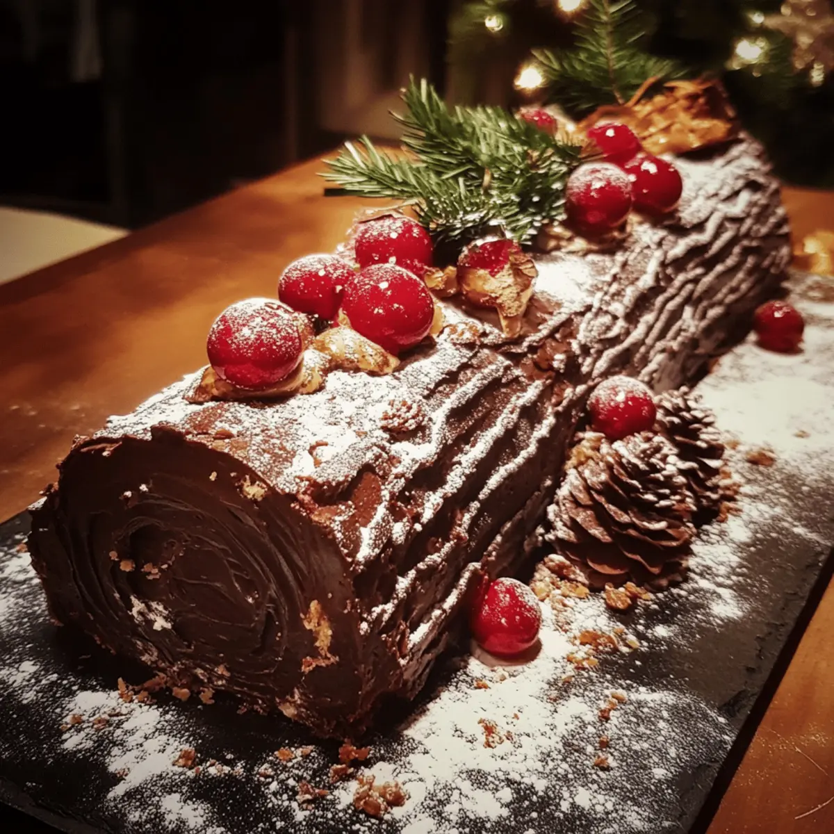 Christmas Bûche de Noël (Yule Log)