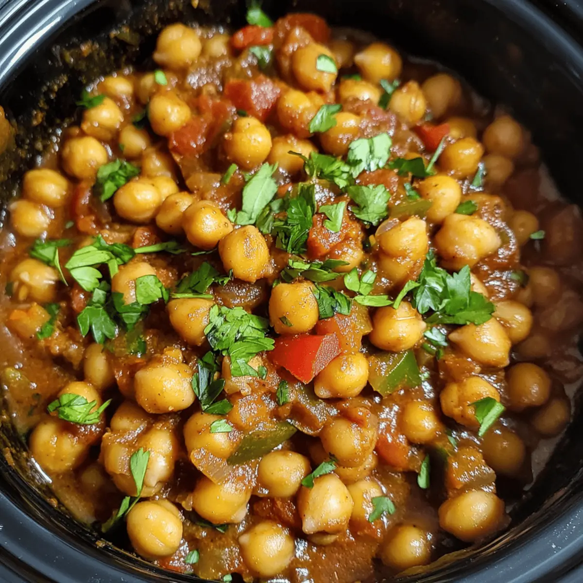 Crockpot Moroccan Chickpeas