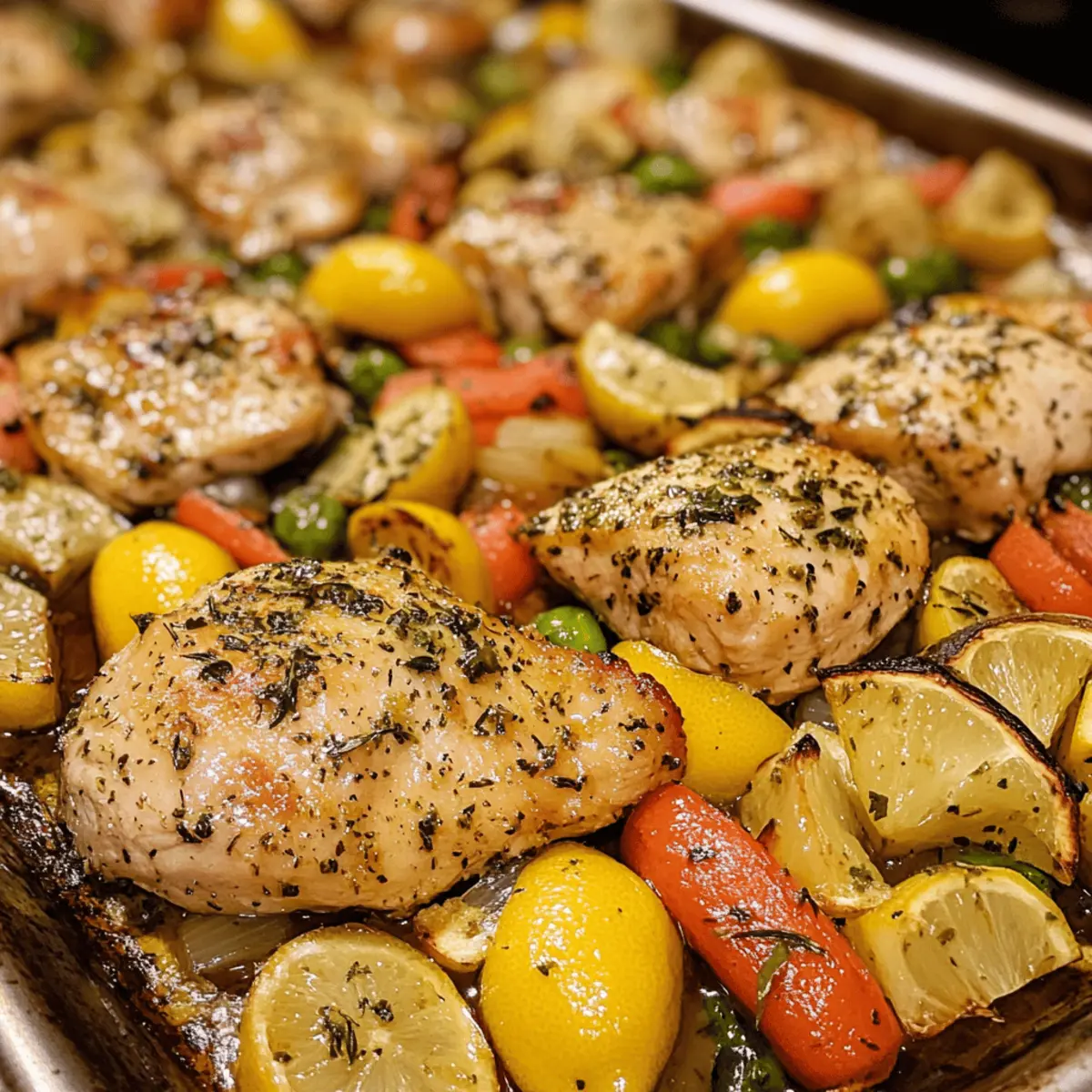 Lemon Herb Chicken & Veggie Sheet-Pan Dinner