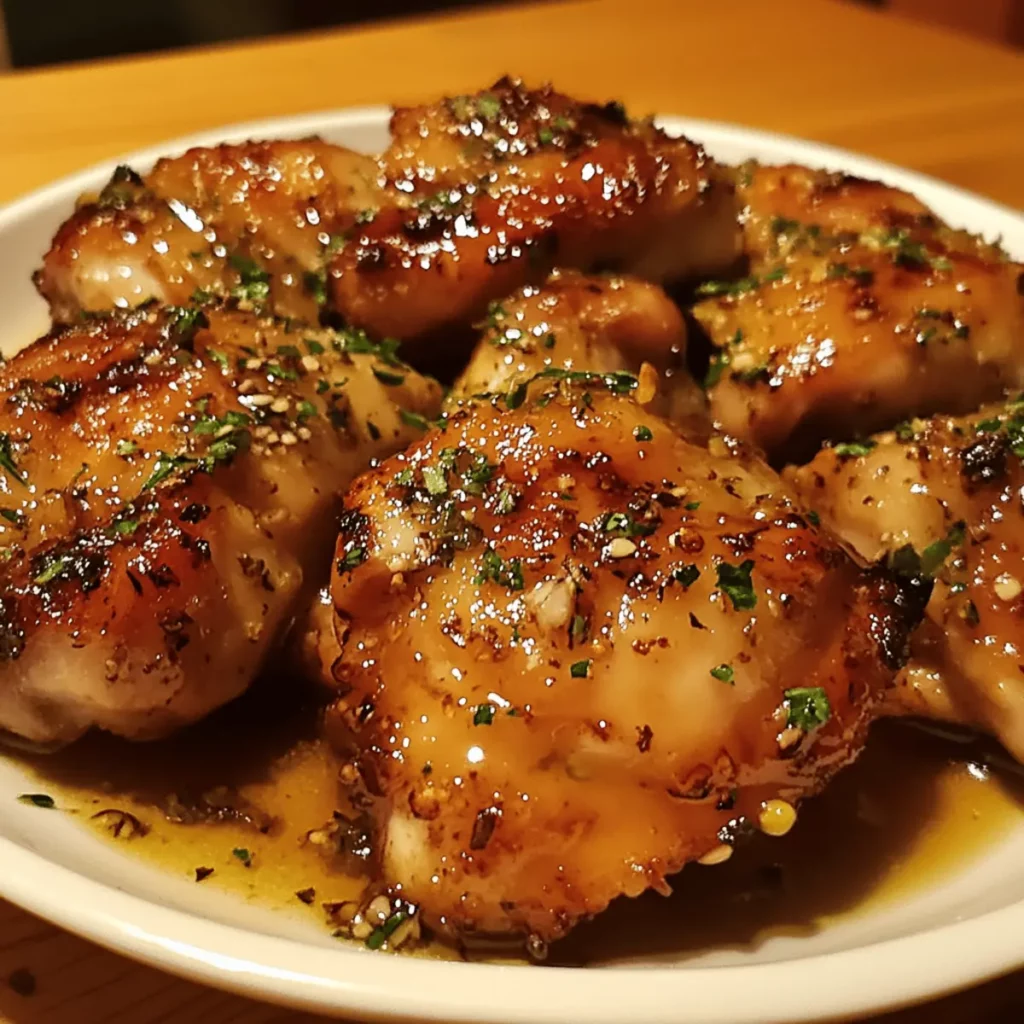 Honey Garlic Chicken Thighs