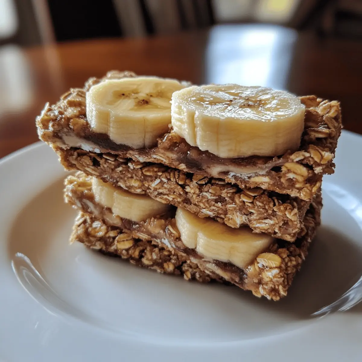 Banana Oat Snack Bars (Dessert)