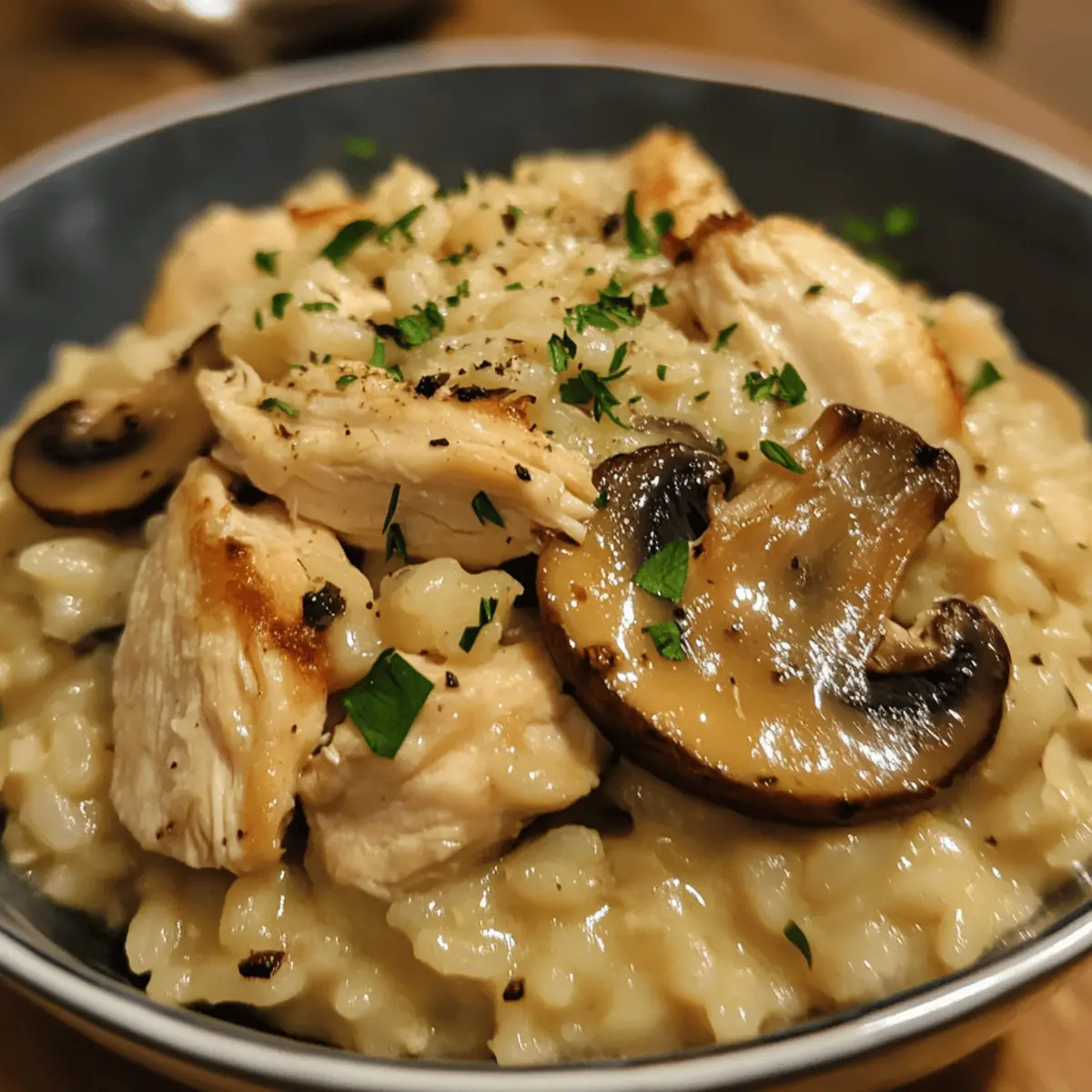 Instant Pot Chicken & Mushroom Risotto
