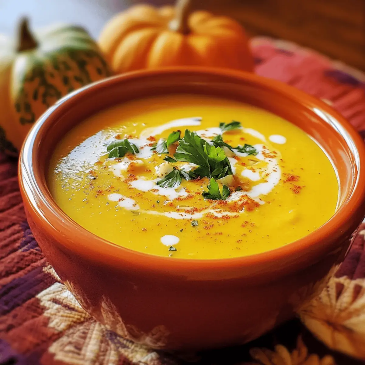 Crockpot Pumpkin Coconut Soup