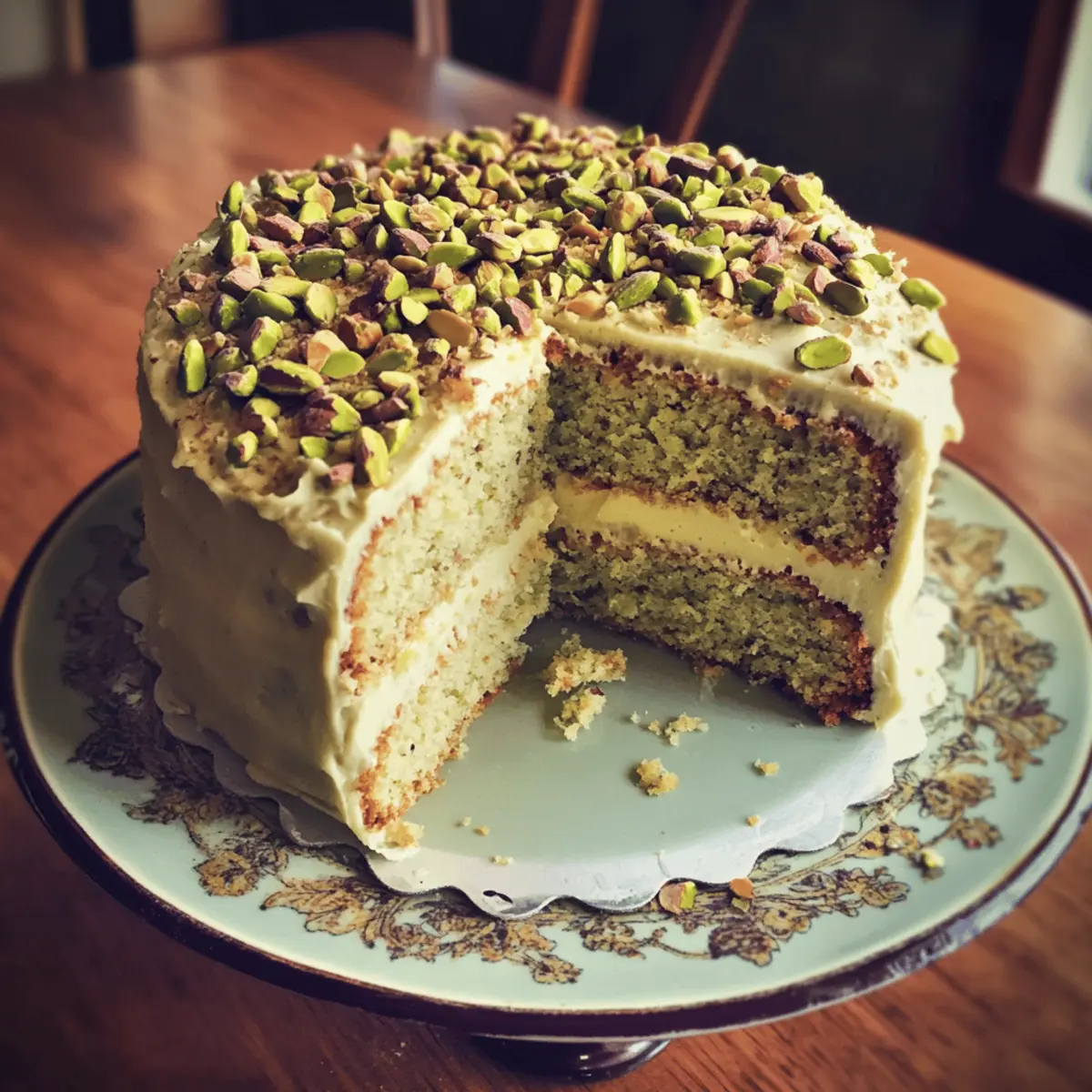 Cardamom Pistachio Cake