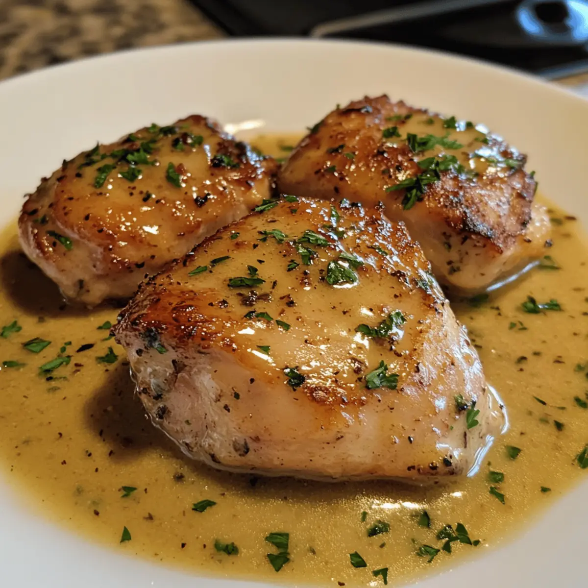 Creamy Garlic Butter Turkey Thighs