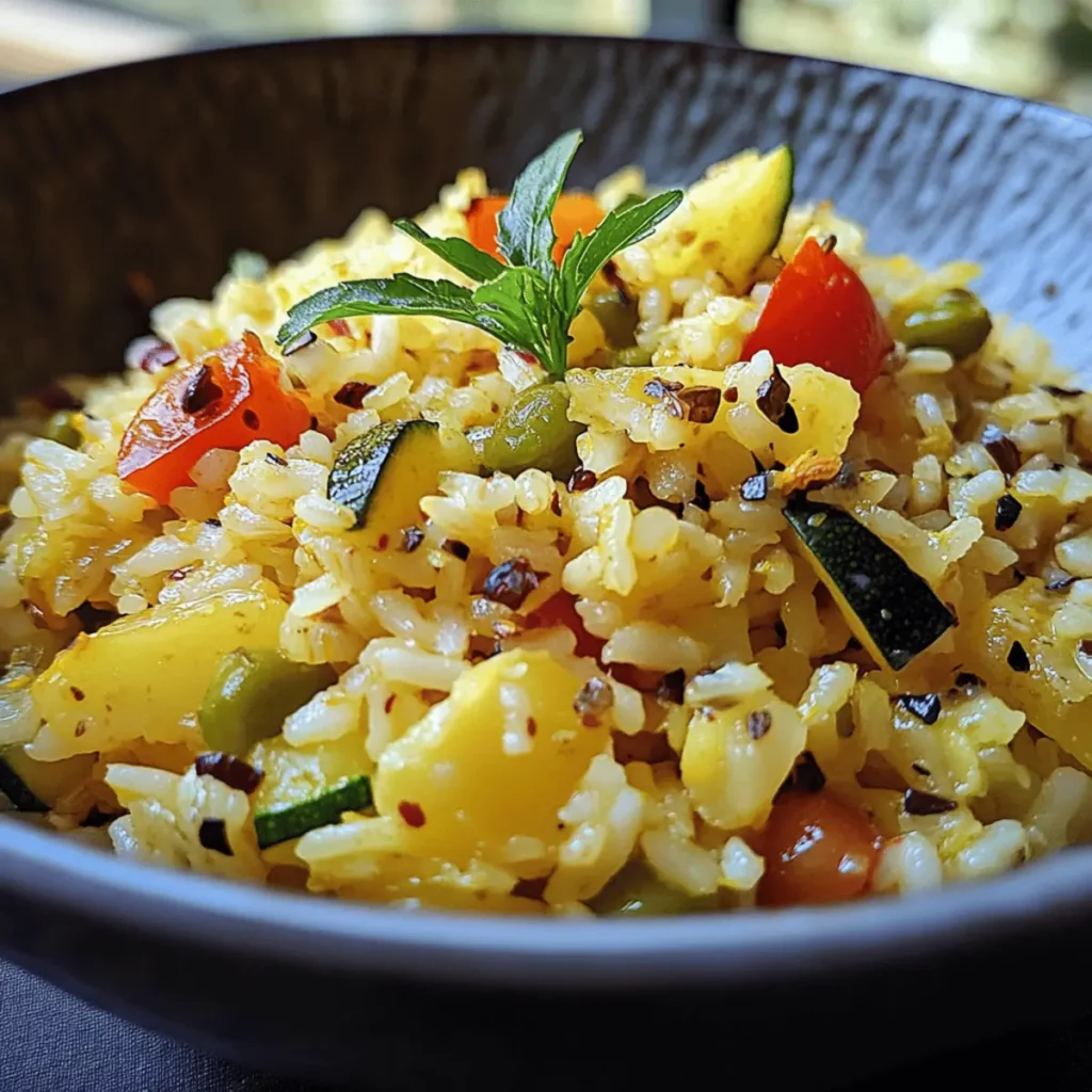 Greek Lemon Rice with Vegetables
