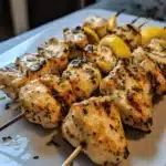 Lemon Herb Chicken Skewers