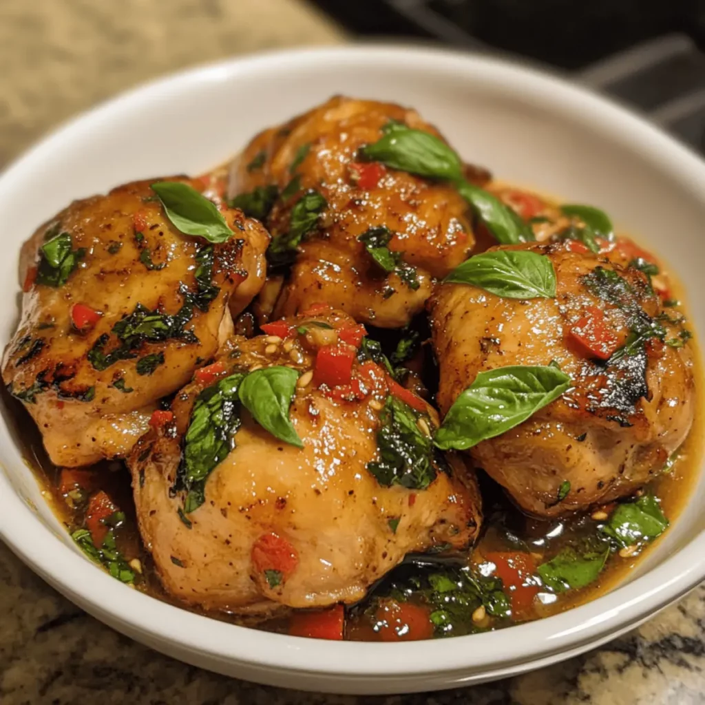 Thai Basil Chicken Thighs