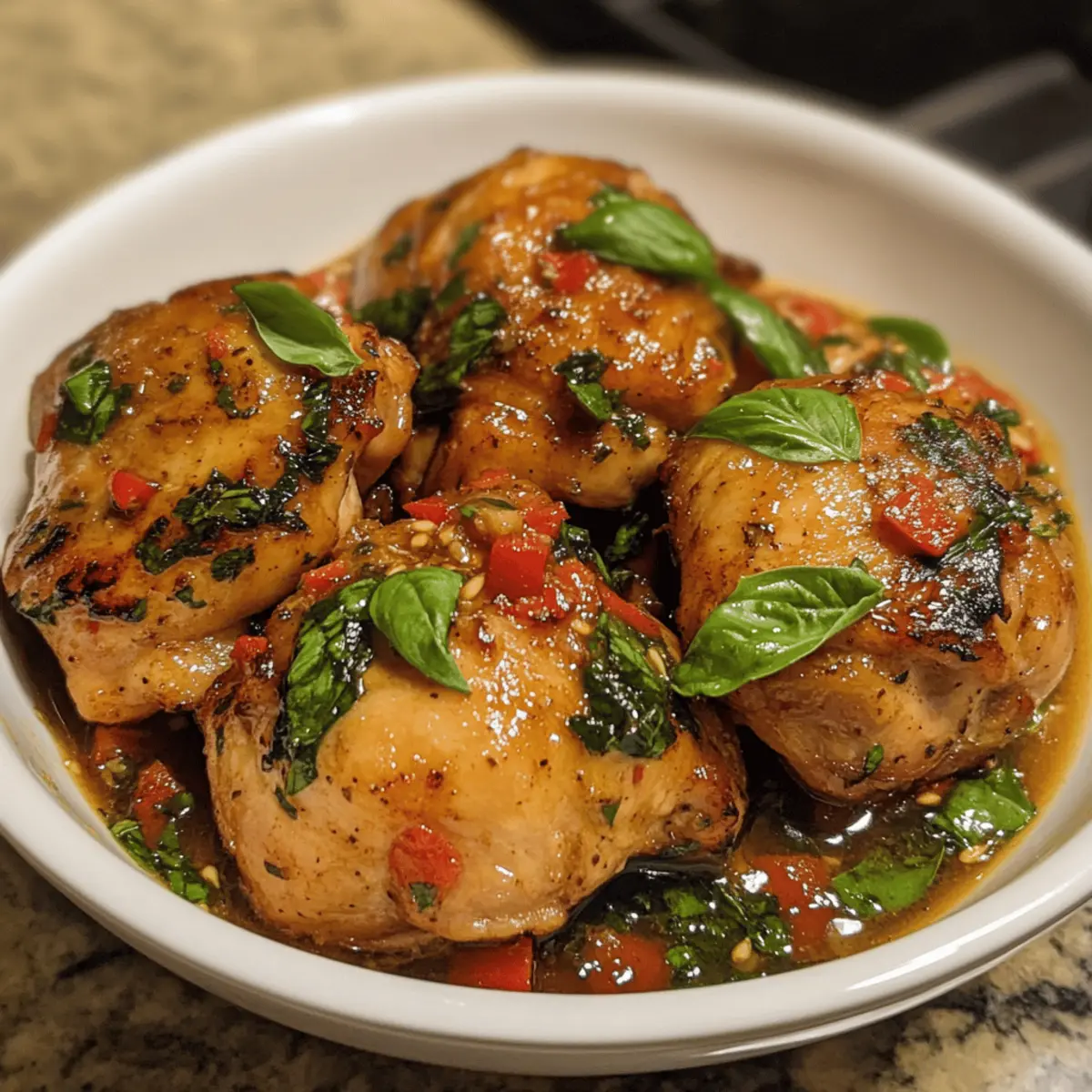 Thai Basil Chicken Thighs