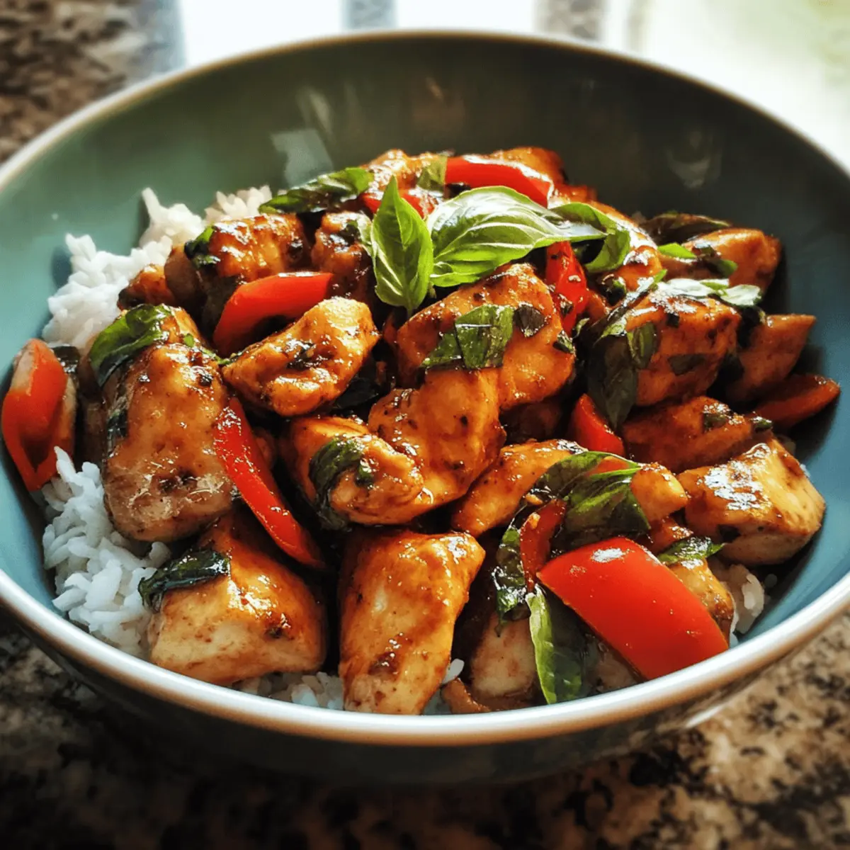 Spicy Thai Basil Chicken