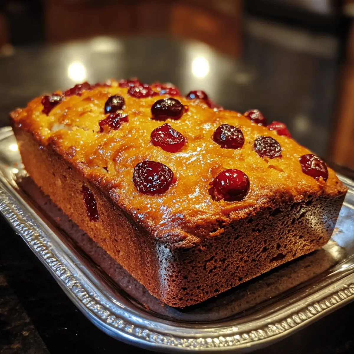 Festive Cranberry Orange Loaf