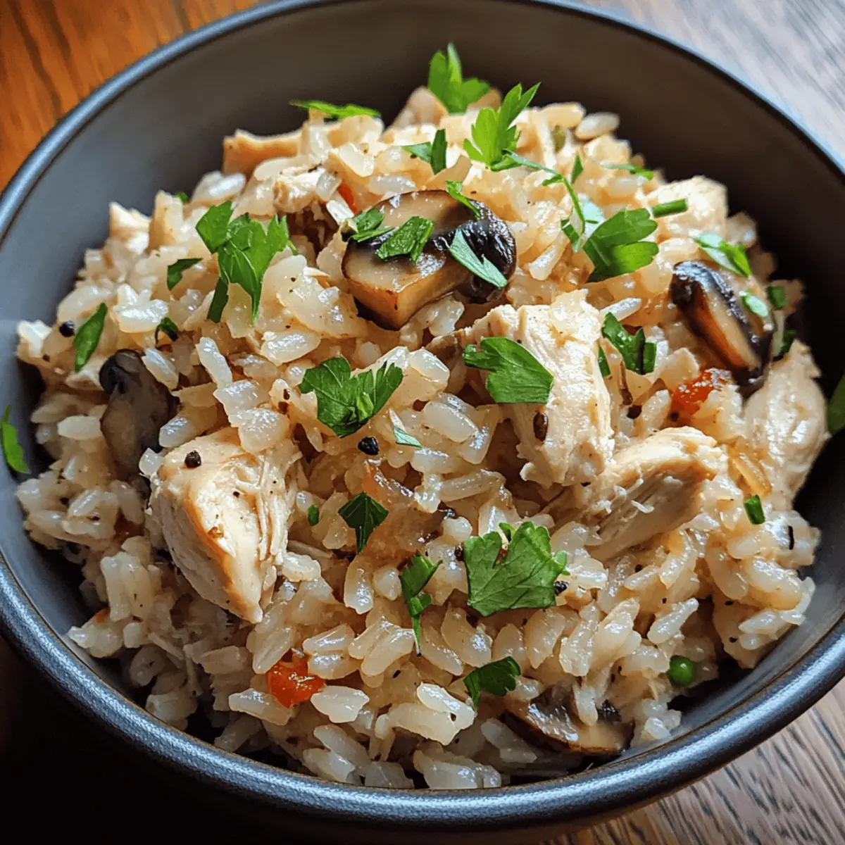 Instant Pot Chicken & Mushroom Rice