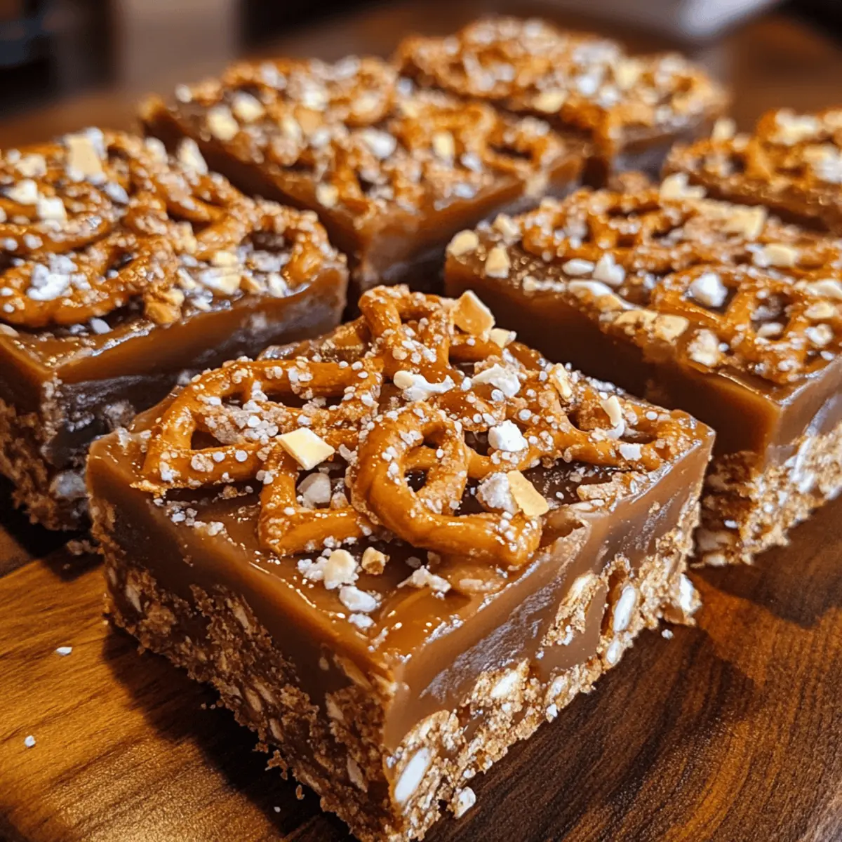 Salted Caramel Pretzel Bars