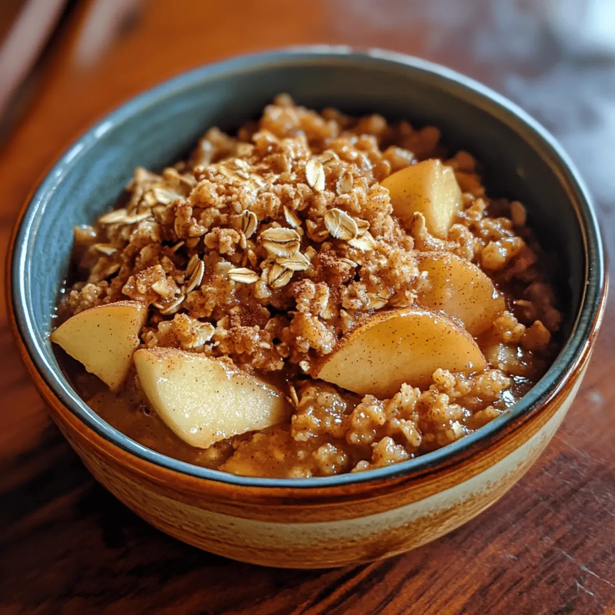 Apple Cinnamon Oat Crumble