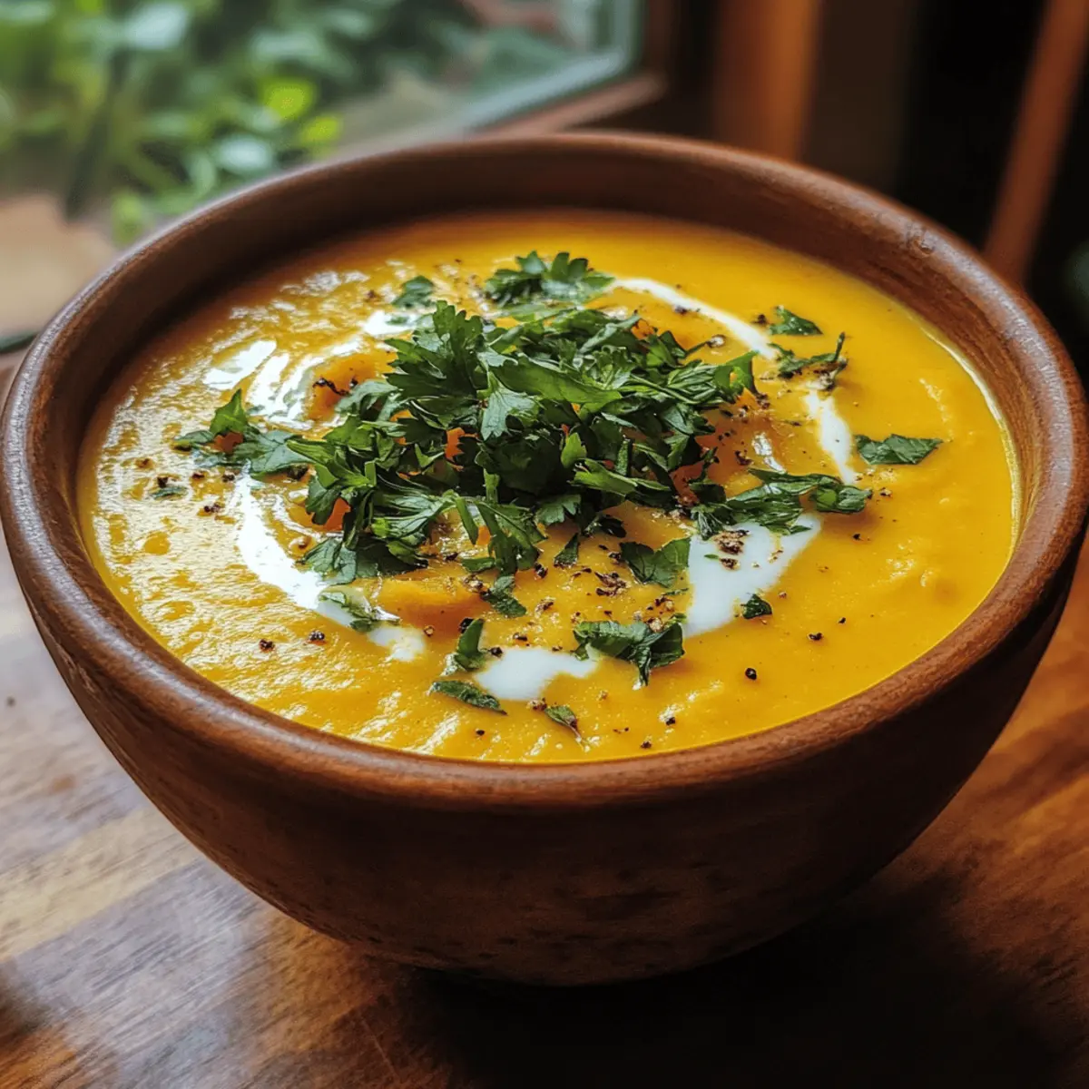 Creamy Carrot & Ginger Soup
