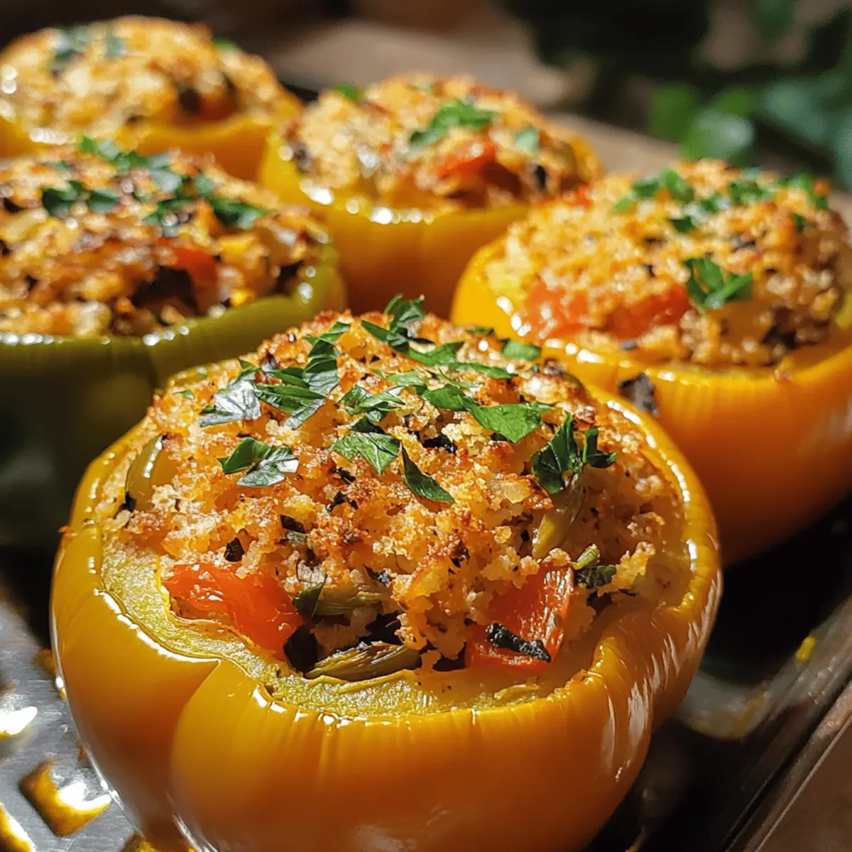 Mediterranean Stuffed Bell Peppers