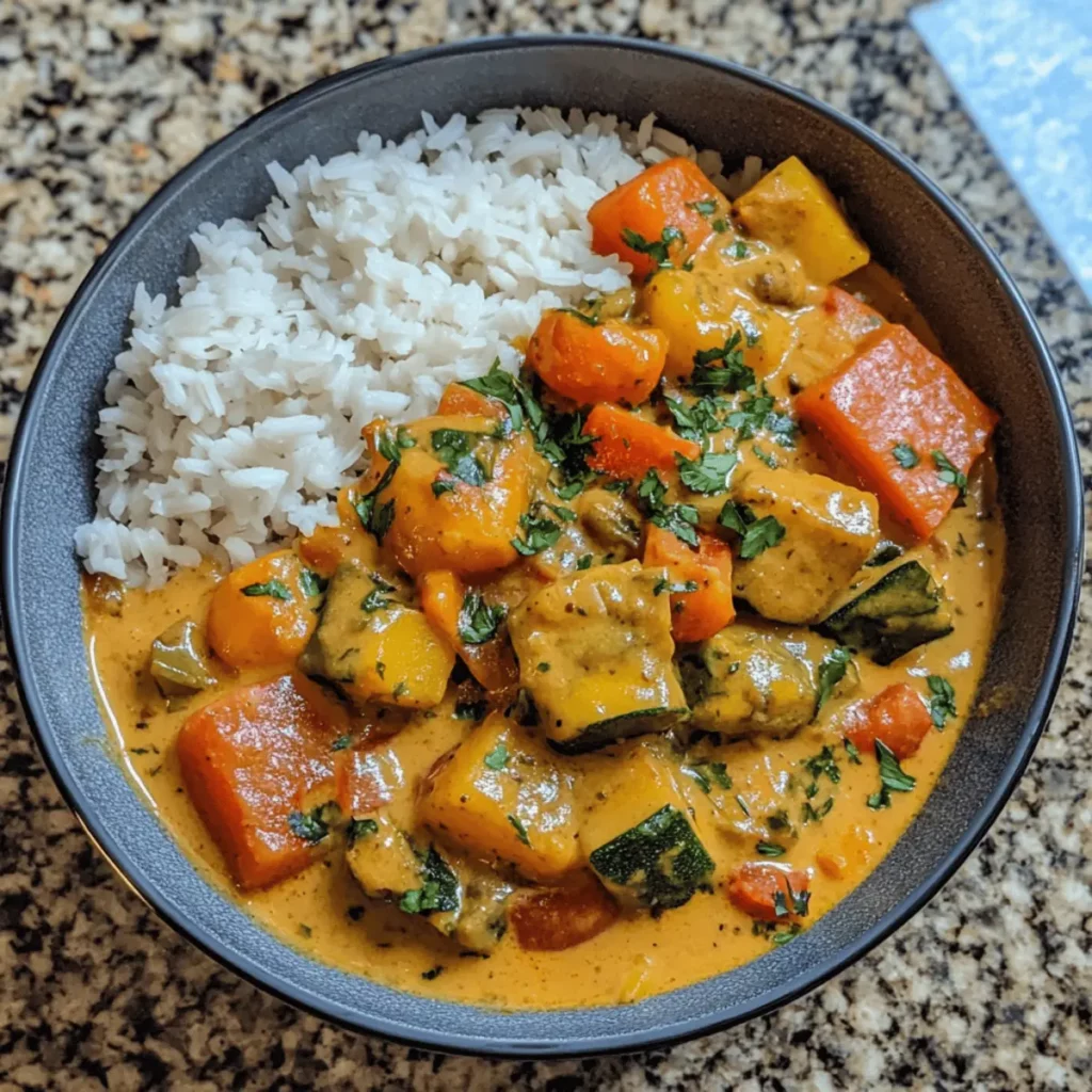 Instant Pot Creamy Vegetable Curry