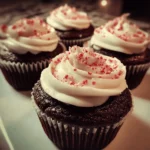 Peppermint Mocha Cupcakes with Cream Cheese Frosting
