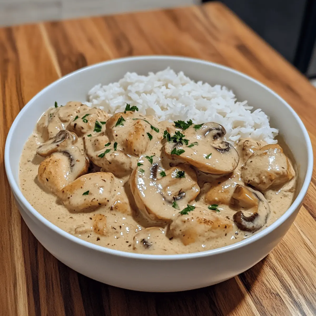 Instant Pot Creamy Mushroom Chicken