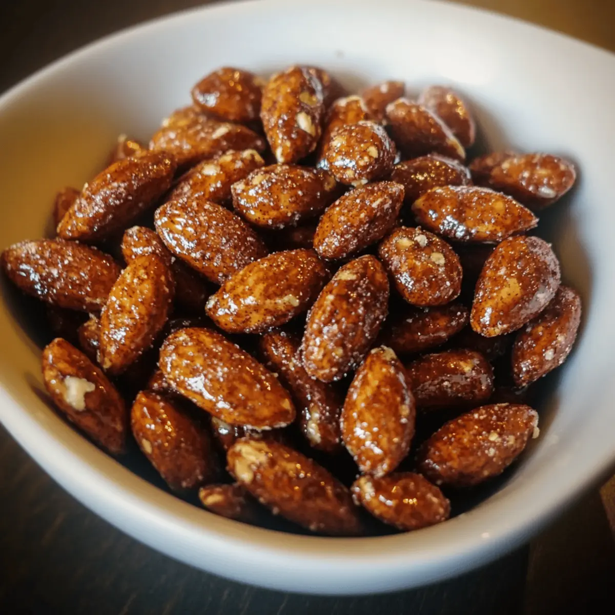 Maple-Cinnamon Roasted Almonds Snack