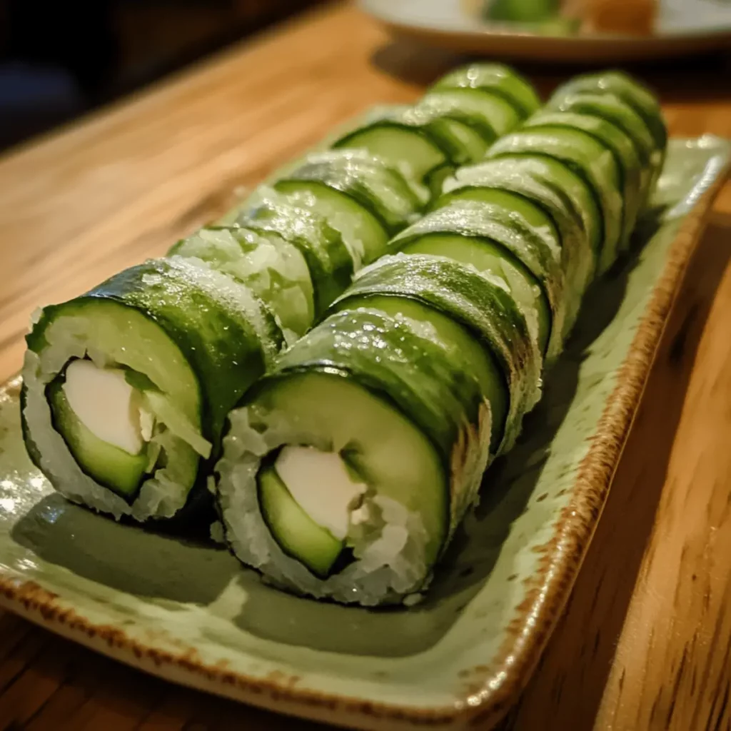 Cucumber Sushi Rolls