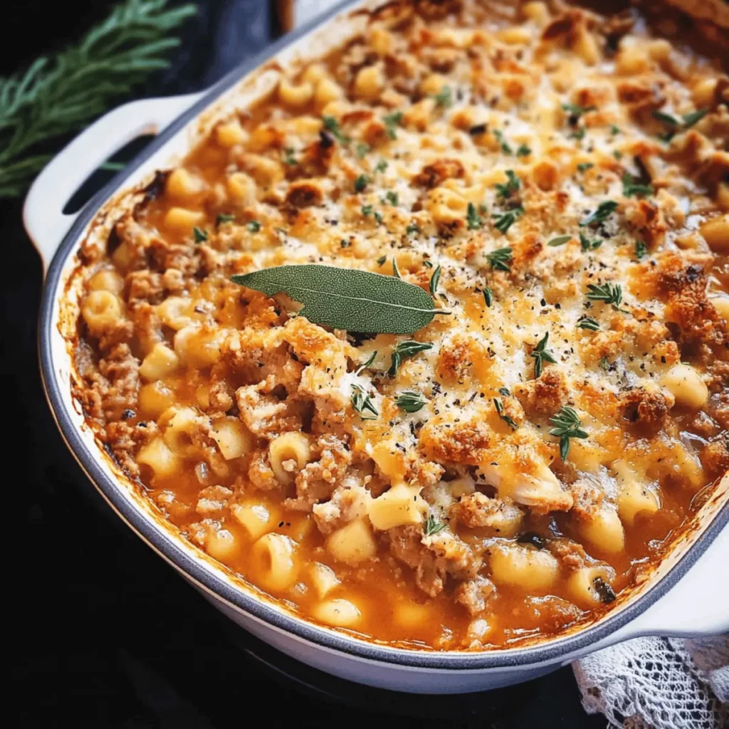 Maple Sage Turkey Casserole