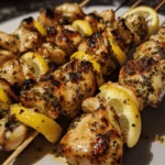 Lemon Herb Chicken Skewers
