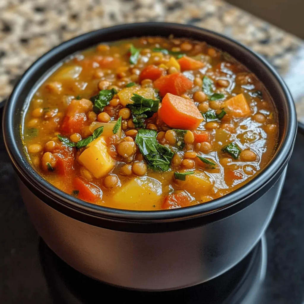 Instant Pot Lentil & Vegetable Stew