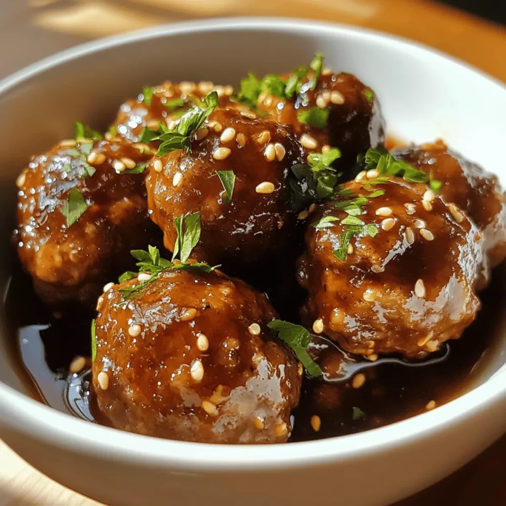 Slow Cooker Honey Garlic Meatballs