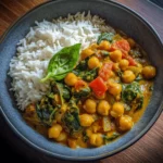 Vegetarian Chickpea and Spinach Curry