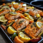 Lemon-Herb Sheet-Pan Salmon & Vegetables