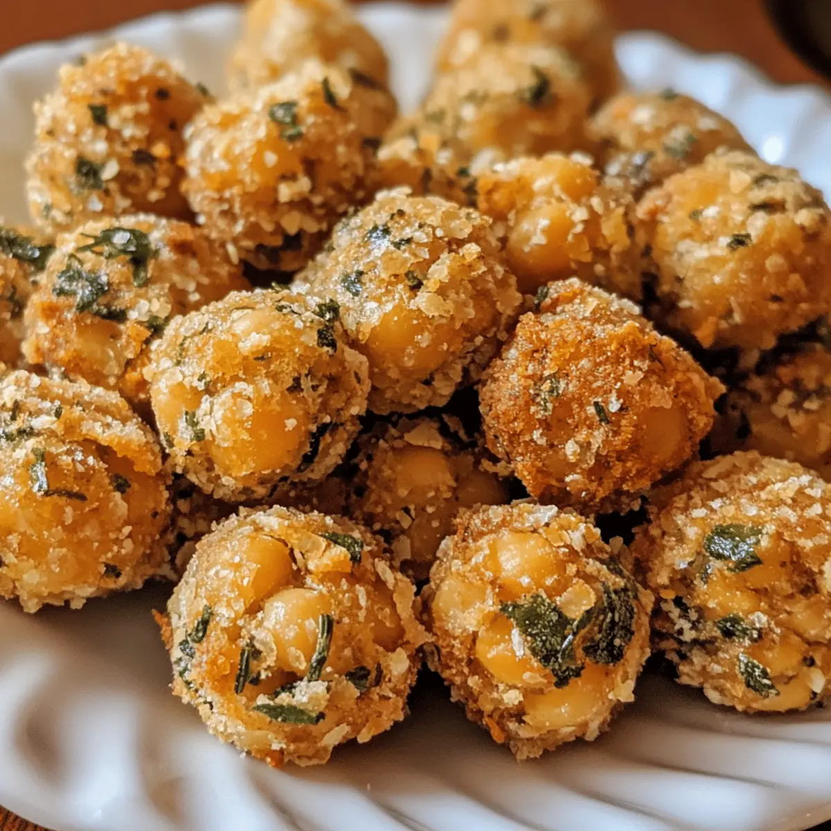 Baked Chickpea & Herb Snack Bites