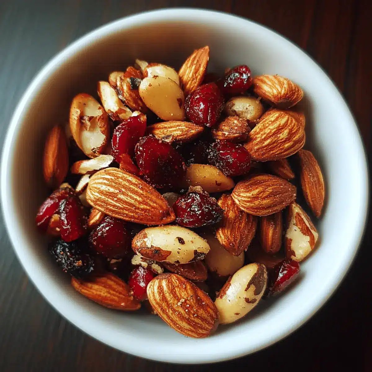 Spiced Roasted Almond & Cranberry Snack
