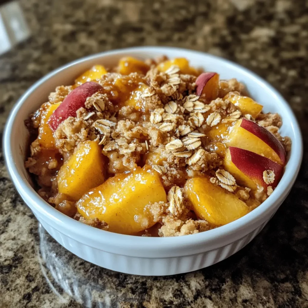 Peach Oat Crisp