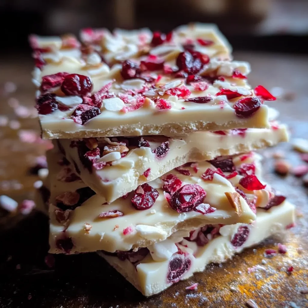 Cranberry White Chocolate Bark