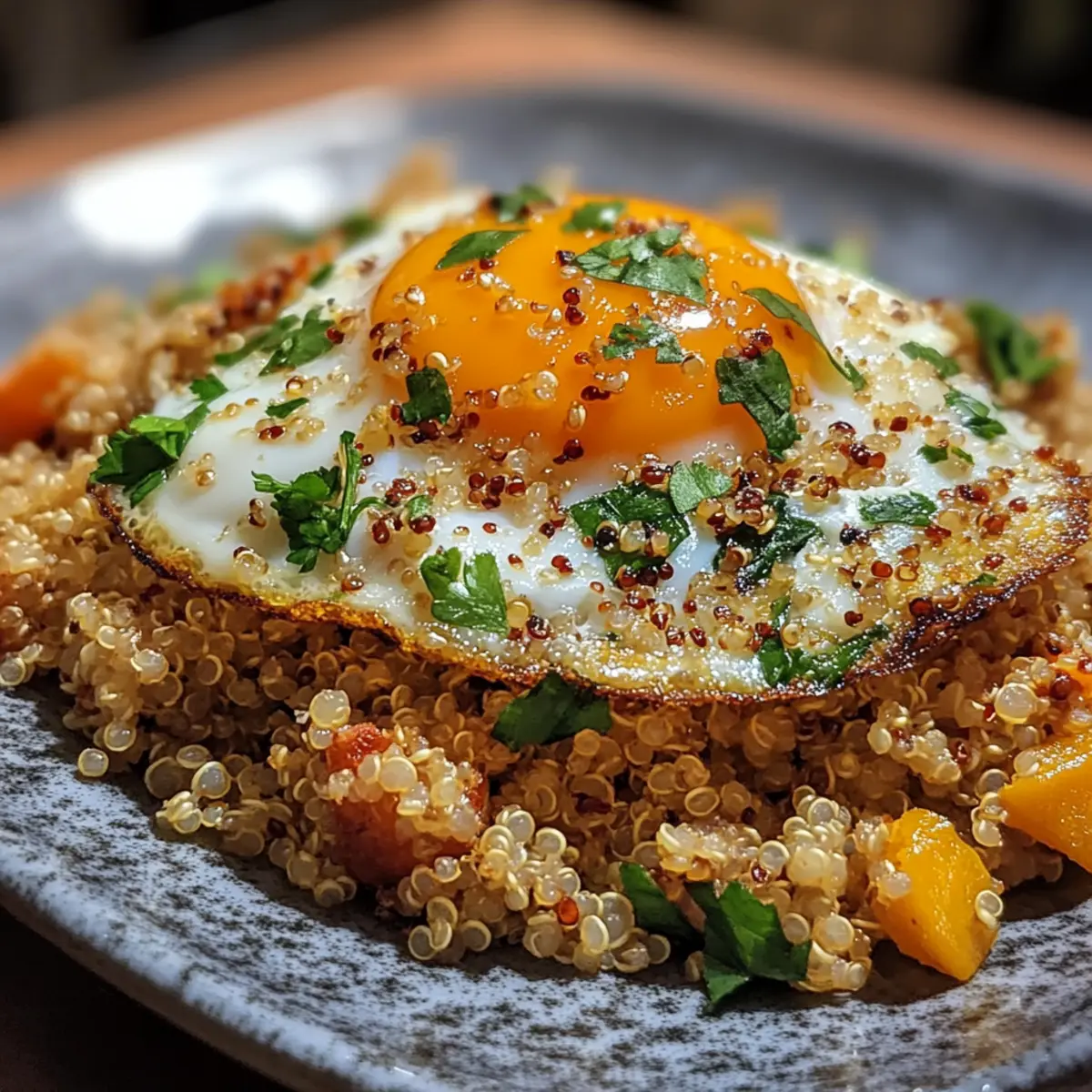 Savory Egg Fried Quinoa