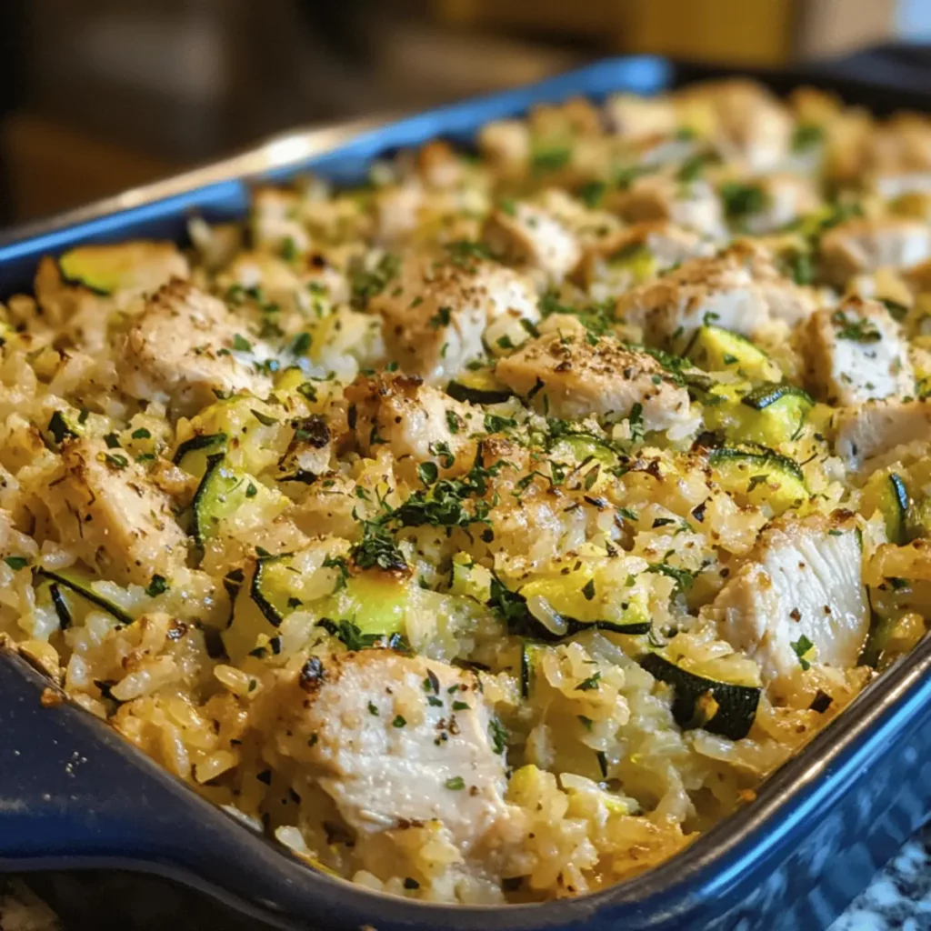 Turkey & Zucchini Rice Bake