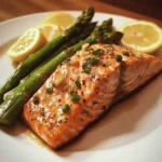 Lemon Garlic Salmon with Asparagus (Quick Dinner)