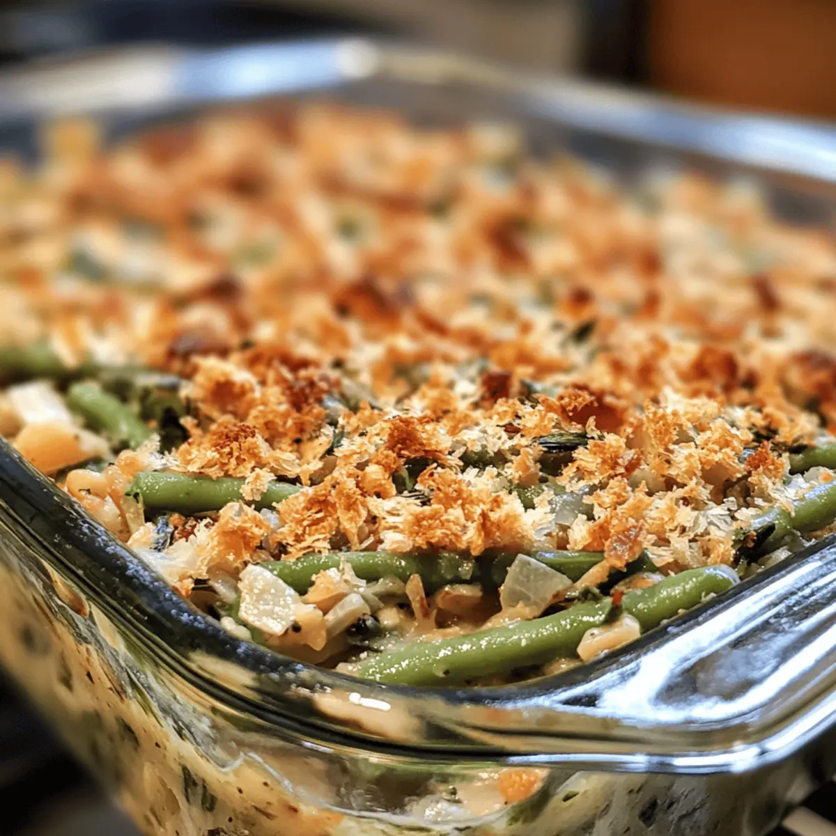 Thanksgiving Herb & Garlic Green Bean Casserole