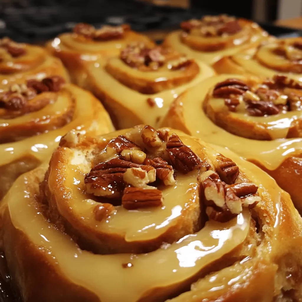 Thanksgiving Maple Pecan Sweet Rolls